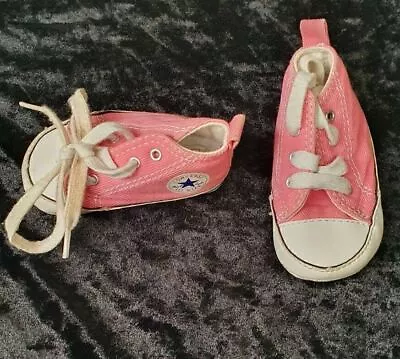 Pink Baby Converse Boots Size Uk 1 Rs9 • £12.08