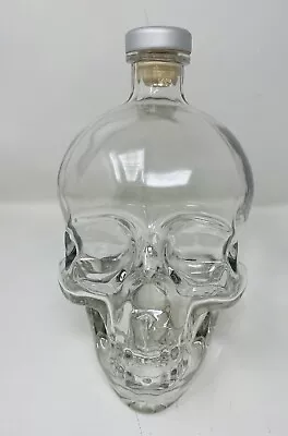 Crystal Head Vodka Clear Skull Bottle & Cork Top Empty 1.75 L • $38.99