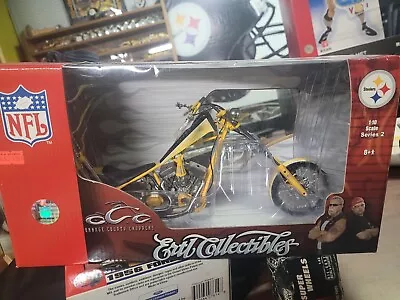 Pittsburgh Steelers 1:10 Diecast Occ Chopper Motorcycle 2005 New In Box • $89.99