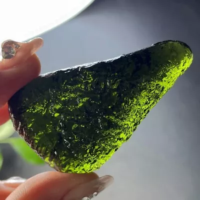 301CT Moldavite Genuine Raw Moldavite Crystal From Czech Republic PICcertificate • $20