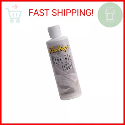 Fiebing’s Mink Oil Liquid 8 Oz. - Soften Preserves And Waterproofs Leather • $12.69
