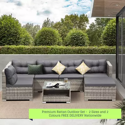 Ariana High Quality Wicker Outdoor Lounge Set | 4 Or 6 Seater Rattan Lounge Set • $699