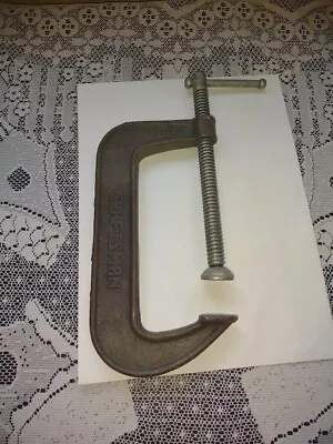 Vintage CRAFTSMAN #66676 MALLEABLE C-Clamp Made USA • $13