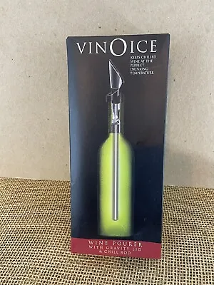 Cork Pops VinOice Wine Pourer With Gravity Lid & Chill Rod • $10