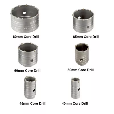 45mm No Kit TCT Core Drill Bits Shank Tungsten Masonry Brick Hole Cutter • £10.89
