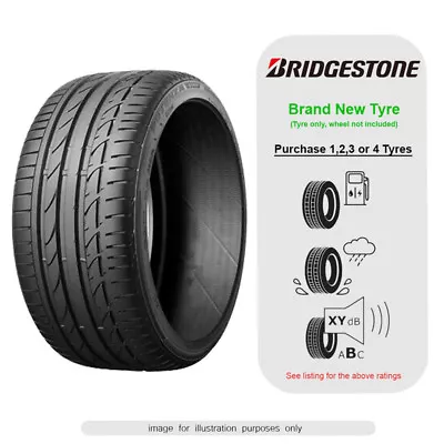 New Bridgestone Car Tyre - 225/40R18 Potenza S001 * 92Y XL Run Flat - 225 40 18 • £171.99