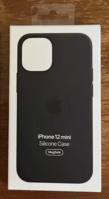 APPLE IPhone 12 Mini Silicone Black Cell Phone Case With MagSafe- NIB • $16.04