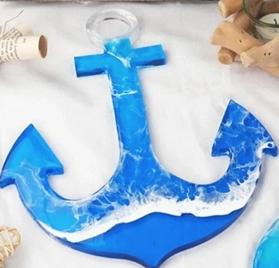 $11.20 • Buy ^1pc Anchor Silicone Casting Molds Tray Ocean Coaster Mold Resin Crafts 