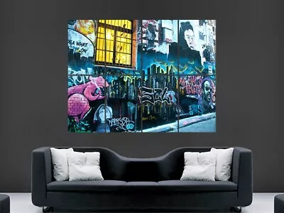 Graffiti Poster Street Wall Art Artist Trippy Giant Wall Print • £18.75