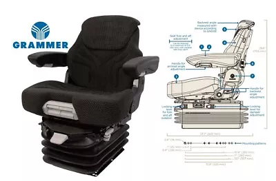 Air Suspension Seat For Caterpillar CAT Crawler Dozer D7H D7R D8N D8R D8T • $1725