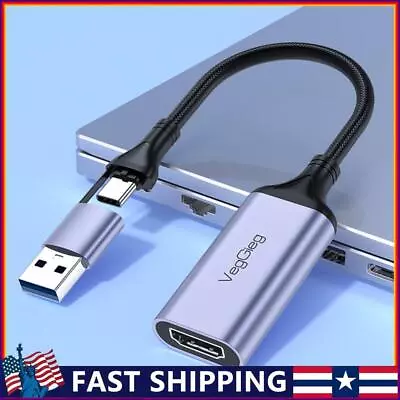 Game Grabber Record HDMI-compatible To USB/Type-C MS2130 USB 3.0 Video Grabber • $14.89