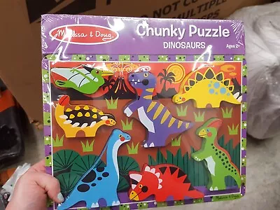 Melissa & Doug Dinosaur Chunky Puzzle • $17.99