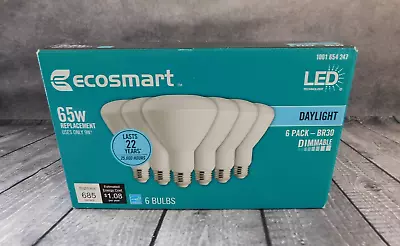 Eco-Smart 65W Dimmable LED Light Bulb 6 Pack #1001 655 218 • $18