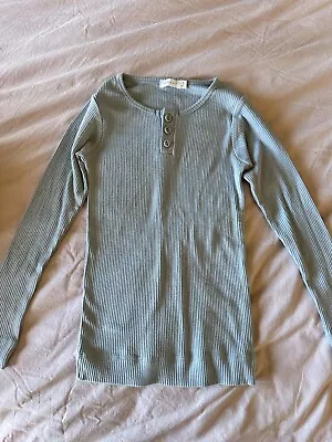 Jamie Kay Size 6 Ether Cotton Essentials Long Sleeved Henley • $16