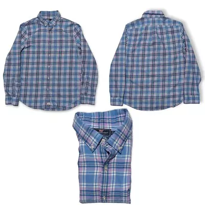 Vineyard Vines Men's M Long Sleeve Button Down Flannel Slim Fit Murray Shirt EUC • $15.75