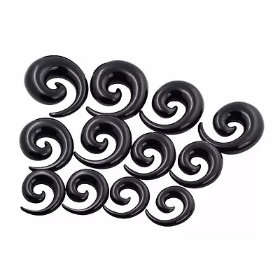 18PC Acrylic Spiral Taper Ear Stretching Gauge Kit Stylish Set Piercing 14G-20MM • $10.99