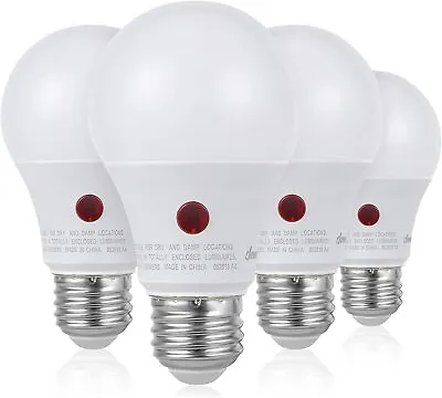 DEWENWILS 4-Pack Dusk To Dawn A19 E26 Light Bulbs LED Outdoor Porch Light Bulb  • $14.99