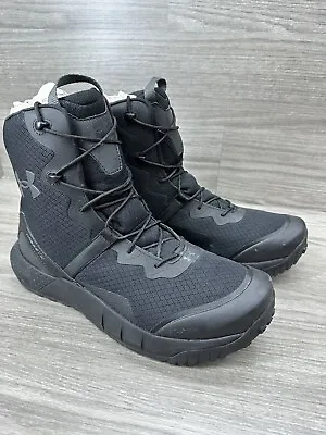 Under Armour Men's UA Micro G Valsetz 8  Black Tactical Boots US Size 13 • $64.99