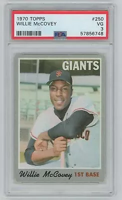 1970 TOPPS #250 WILLIE McCOVEY GIANTS PSA 3 VG • $1.99