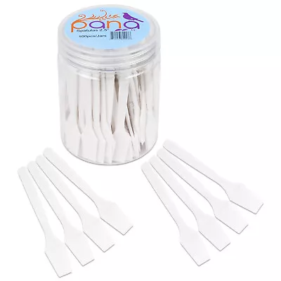 Pana 2.5  White Small Mini Plastic Makeup Cosmetic Facial Mask Spatula Scoop • $8.59