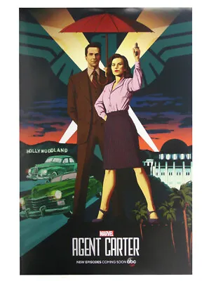 Agent Carter 2015 SDCC Comic Con Exclusive Poster ABC Season 2 Marvel • $19.95