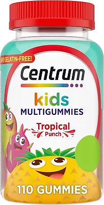 Centrum Kids Multivitamin Gummies Tropical Punch Made With Natural Flavors 11 • $16.85