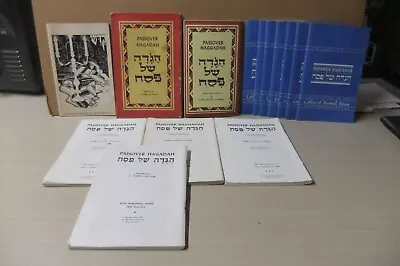 Passover Haggadahs Lot Of ( 14) Asst. Versions Ages English Hebrew • $24.95