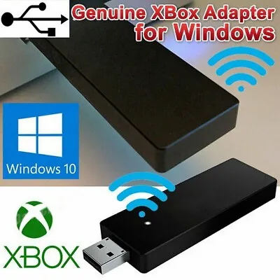 Replacement Wireless Receiver Adapter For Xbox One Game Controller Win7/8/10 PC • £17.99