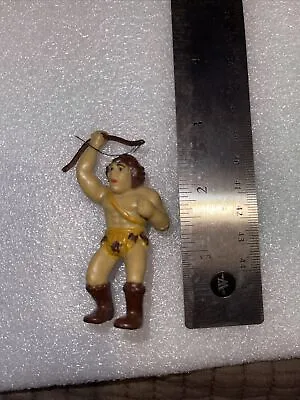 VINTAGE 1987 H G INC CAVEMAN FIGURE DINOSAUR WARRIOR 3 Inch Action Figure Toy • $5.99