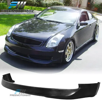 Fits 03-07 Infiniti G35 Coupe PU Front Bumper Lip Spoiler ING Style Unpainted • $123.98