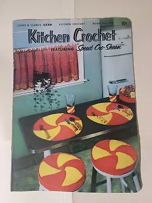 KITCHEN CROCHET Pattern Coats Clarks Book No 304 ~ Vintage ©1954 • $4.99