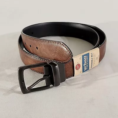 NWT Urban Pipeline Men's XL 43 -48.5  Reversible Belt BlackBrown Vegan Leather • $15.99