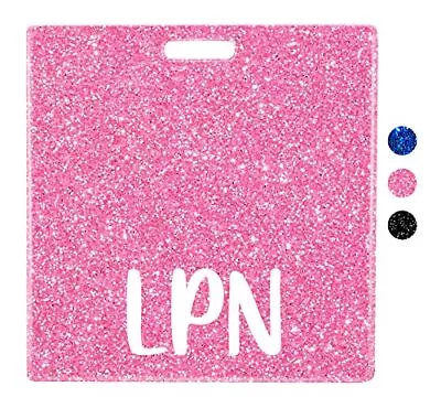 LPN Badge Buddy Card Nurse Nursing Accessories Glitter Horizontal Badge Ident... • $17.51