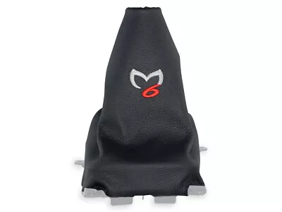 For Mazda 6 Gg 02-07 Lhd Gear Shift Boot Gaiter Leather Embroidery Red Stitch • $31.99