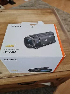 Sony FDR-AX53 4K Camcorder With Box Hardly Used • £299.99