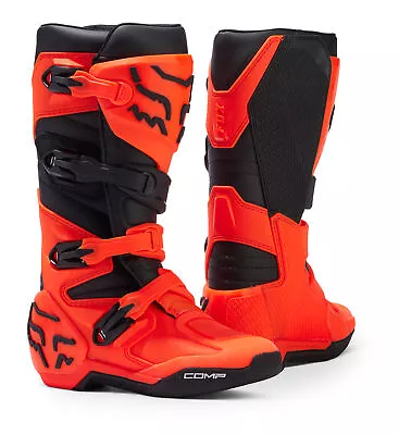 Fox Racing Youth COMP Motocross Boots (Fluorescent Orange)  (Size 7) 30471-824-7 • $239.95