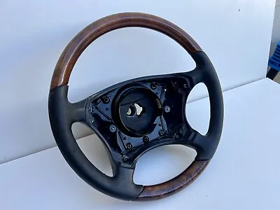 00-06 Mercedes W220 W215 S430 S500 CL600 CL 55 Driver Steering Wheel Wood OEM • $199