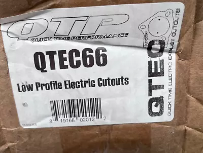 QTP Quicktime Performance Oval Electric Exhaust Cutouts Low Profile Pair QTEC66 • $299.99