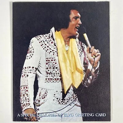 Special Memories Elvis Presley Greeting Card Vintage Boxcar Enterprises Unused • $7.99