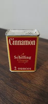 Schilling Cinnamon Spice 2 Ounce Spice Tin Vintage • $13.50