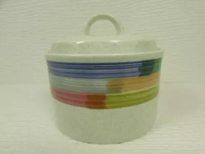 Southwest Sunset By Mikasa Sugar Bowl Intaglio Multicolor Bands On Rim B254 • $21.99