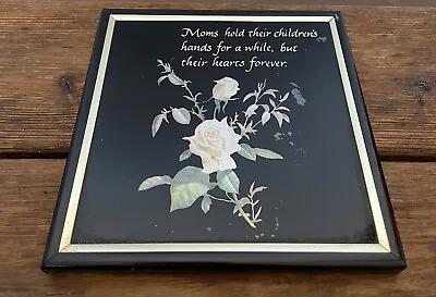 Vintage Kafka Industries Foil Screened Etching #1048 Mothers Roses 6” Framed • $9