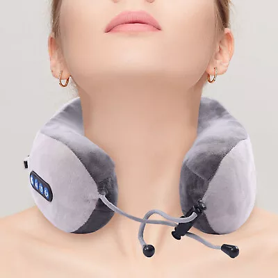 Gift! U-Shape Electric Vibrating Neck Pillow Massager Kneading Vibration Heating • $32