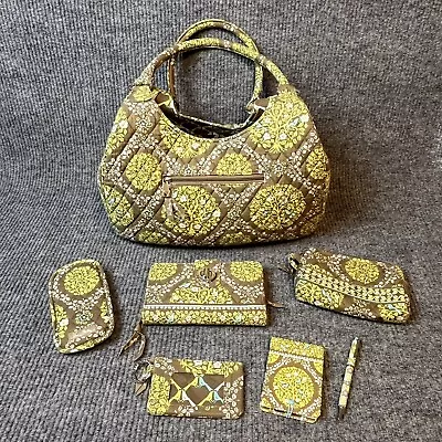 Vera Bradley Paisley Floral Handbag Weekender Tote 8 Piece Purse Set • $82.40