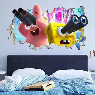£26.24 • Buy SpongeBob SquarePants The Movie Custom Wall Decals 3D Wall Stickers Art JO496
