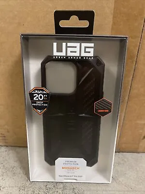 $26.88 • Buy UAG - Monarch Series Case For IPhone 13 Pro - Carbon Fiber  BRAND NEW!!
