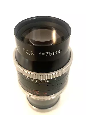 Kern-Paillard YVAR C Mount  Cine Lens 75mm F 2.8 No.940280 For Bolex H16 Cameras • $220