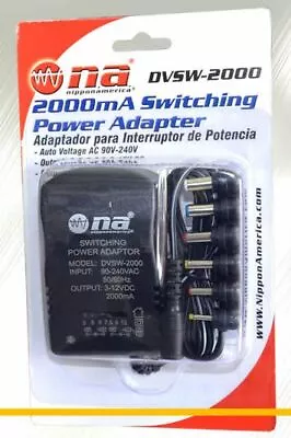 New 2000mA Universal Multi Voltage AC Adapter 3v 5v 6v 7.5v 9v 12v USB Charger • $16.99