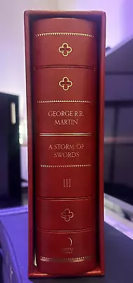 A Storm Of Swords - George RR Martin - Red Slipcase Hardcover - HV 2017 • $199