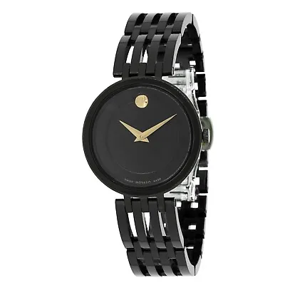 Movado 0607786 Women's Esperanza Black Dial Quartz Watch • $395